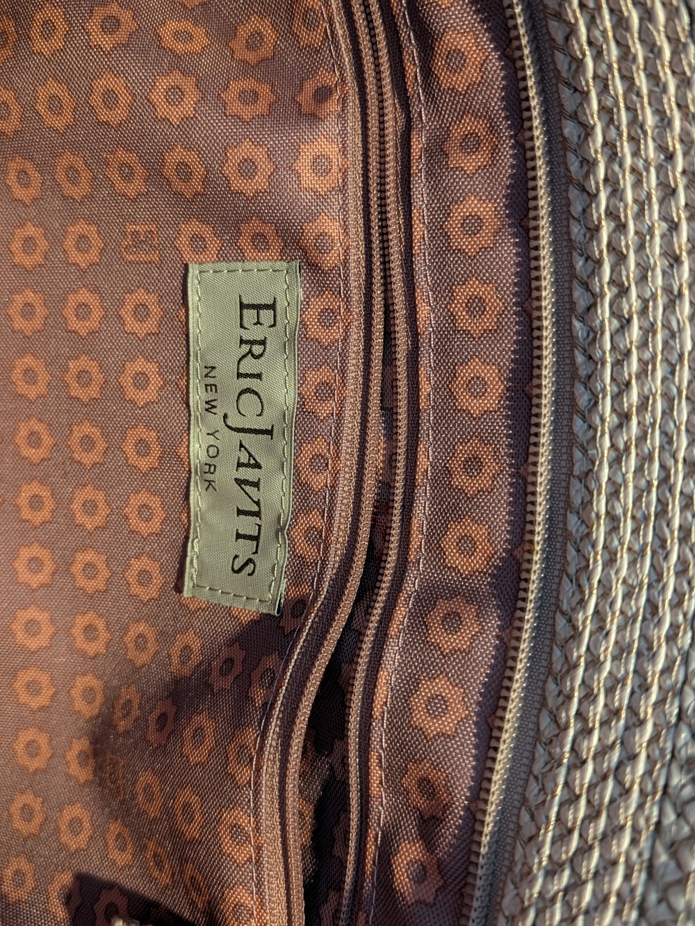 Rare Eric Javits Squishee Tote II Straw Bag - Seasonal Pastel Pink - Picture 5 of 8